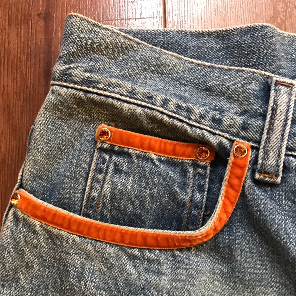 VINTAGE 90s VOYAGE Passion Donna Flared Jeans - Picture 4 of 5